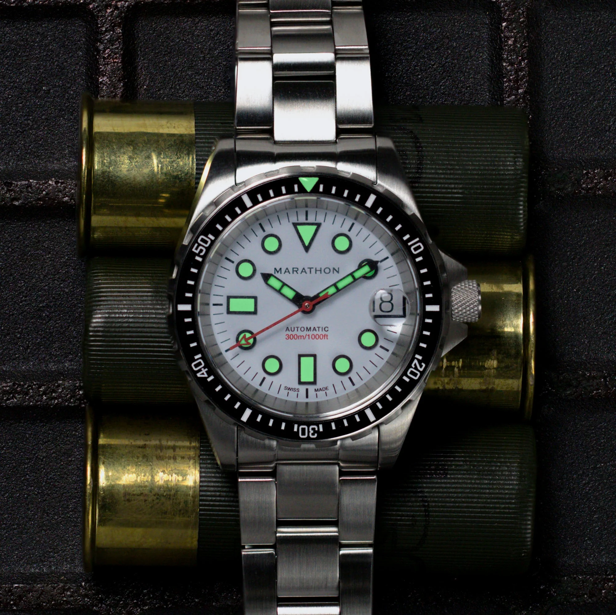36mm OSAR-D ARCTIC EDITION 36mm Arctic Original SAR w/ Date with Stainless Steel Bracelet (OSAR-D) White Dial - Image 2