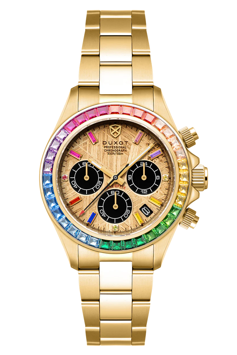 Accelero Meteorite Chronograph Limited Edition Gold / Stainless Steel | Gold Dial