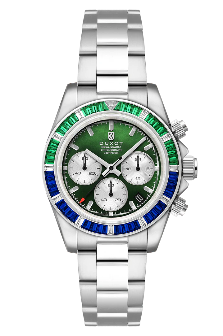 Accelero Rainbow Chronograph Green/Stainless Steel | Green Dial
