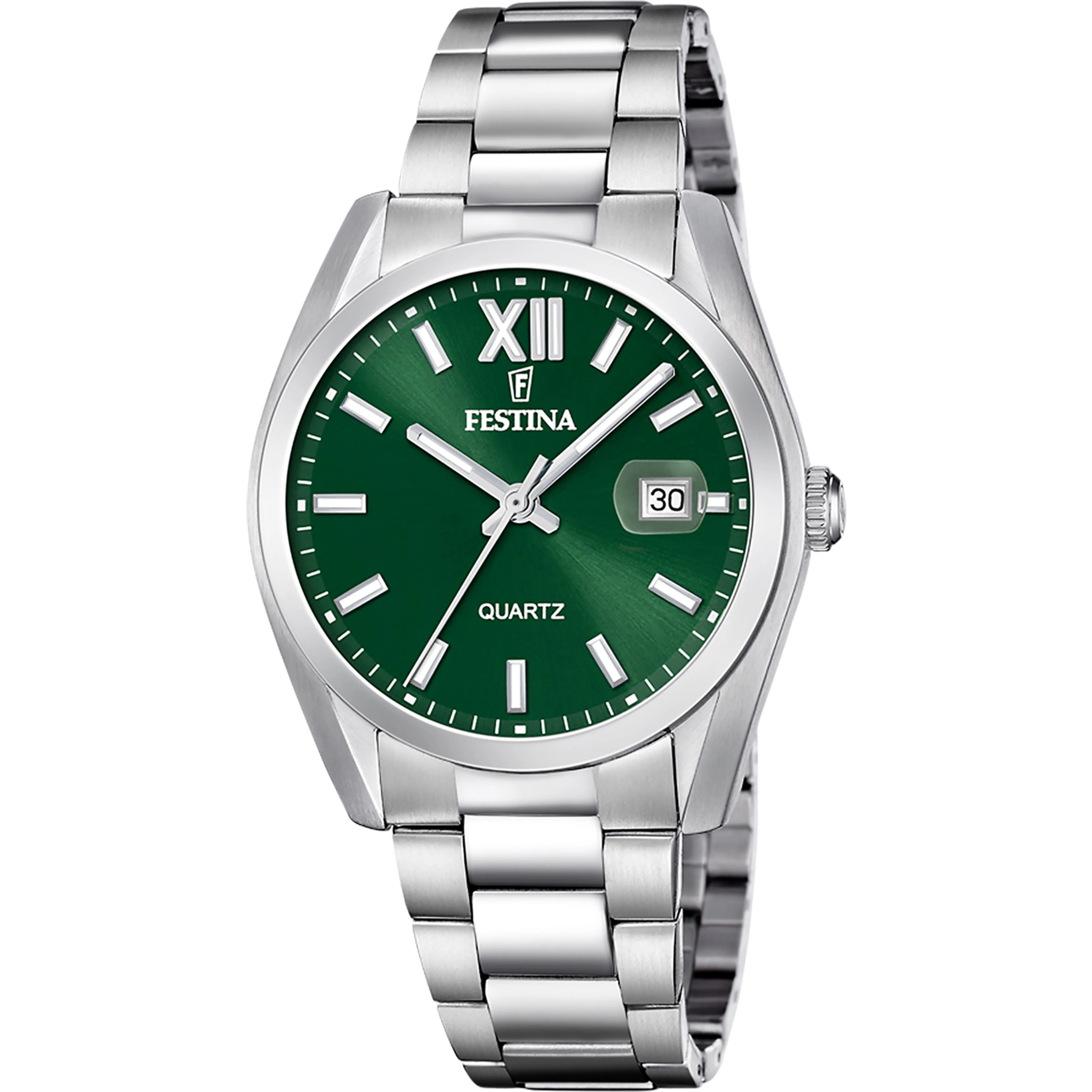 Acero clasico Green / Stainless Steel | Green Dial