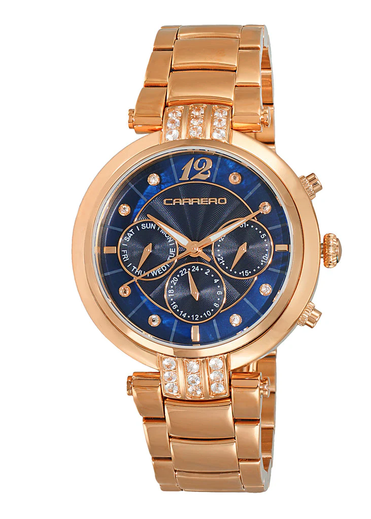 ADELINA COLLECTION Blue/Rosetone | Blue Dial