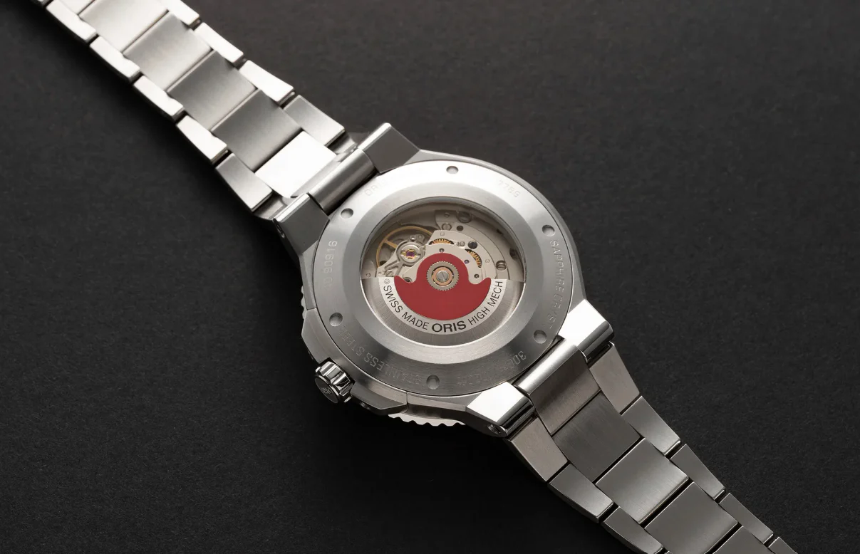 Aquis Date Black/Silver Stainless Steel Black Dial - Image 4