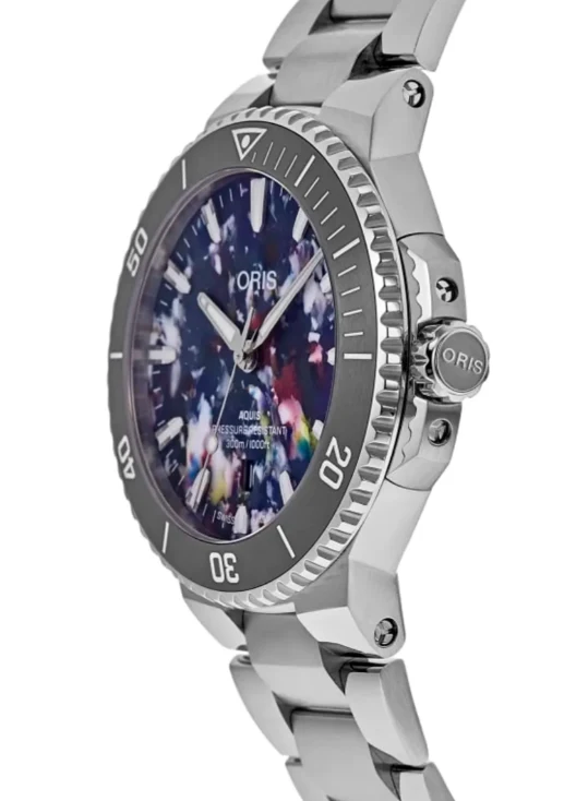 Aquis Date Upcycle 43.5mm Multicolor Dial - Image 3