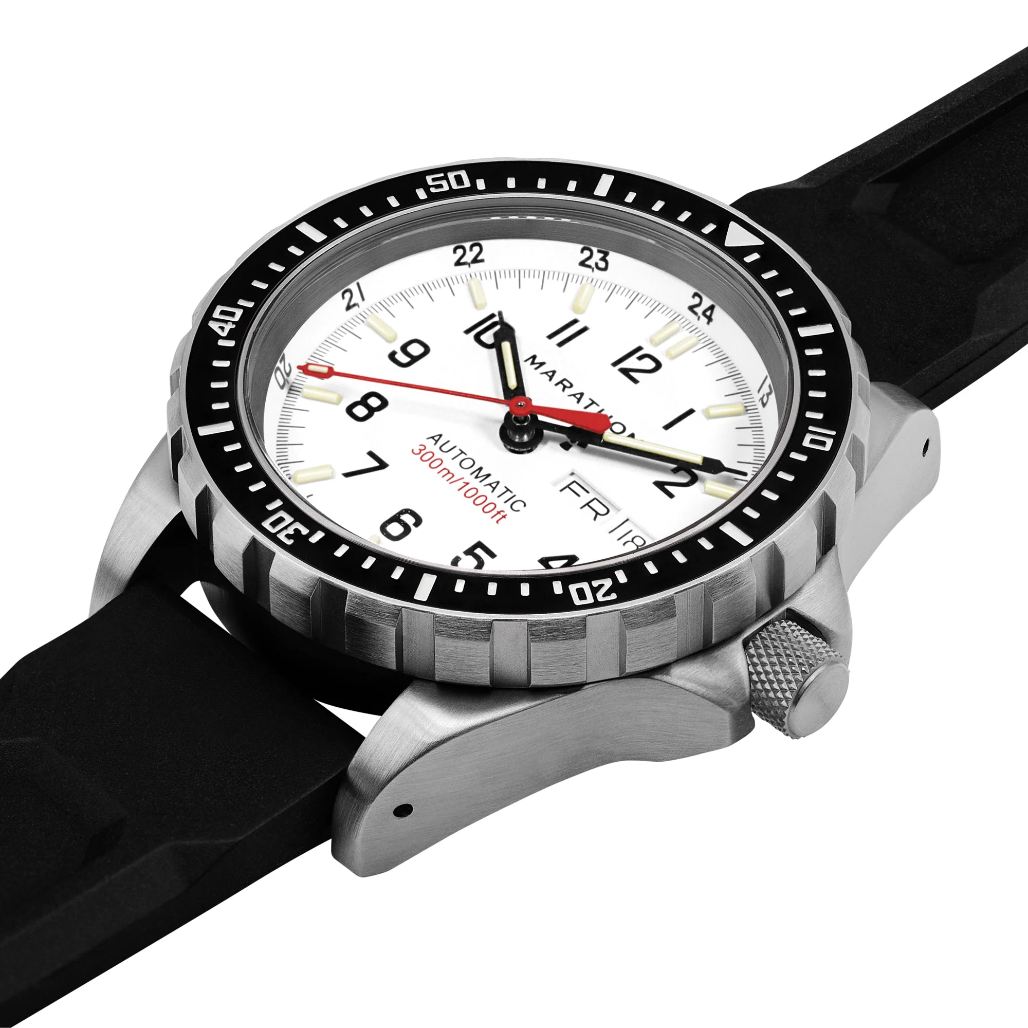 Divers Auto Jumbo Day /Date White NGM/Rubber | Arctic White Dial - Image 27