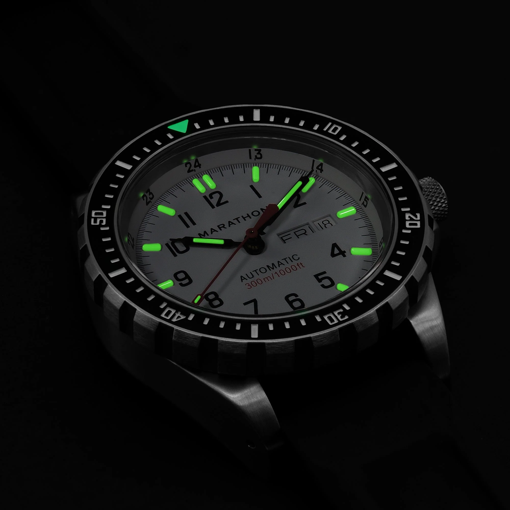 Divers Auto Jumbo Day /Date White NGM/Rubber | Arctic White Dial - Image 6
