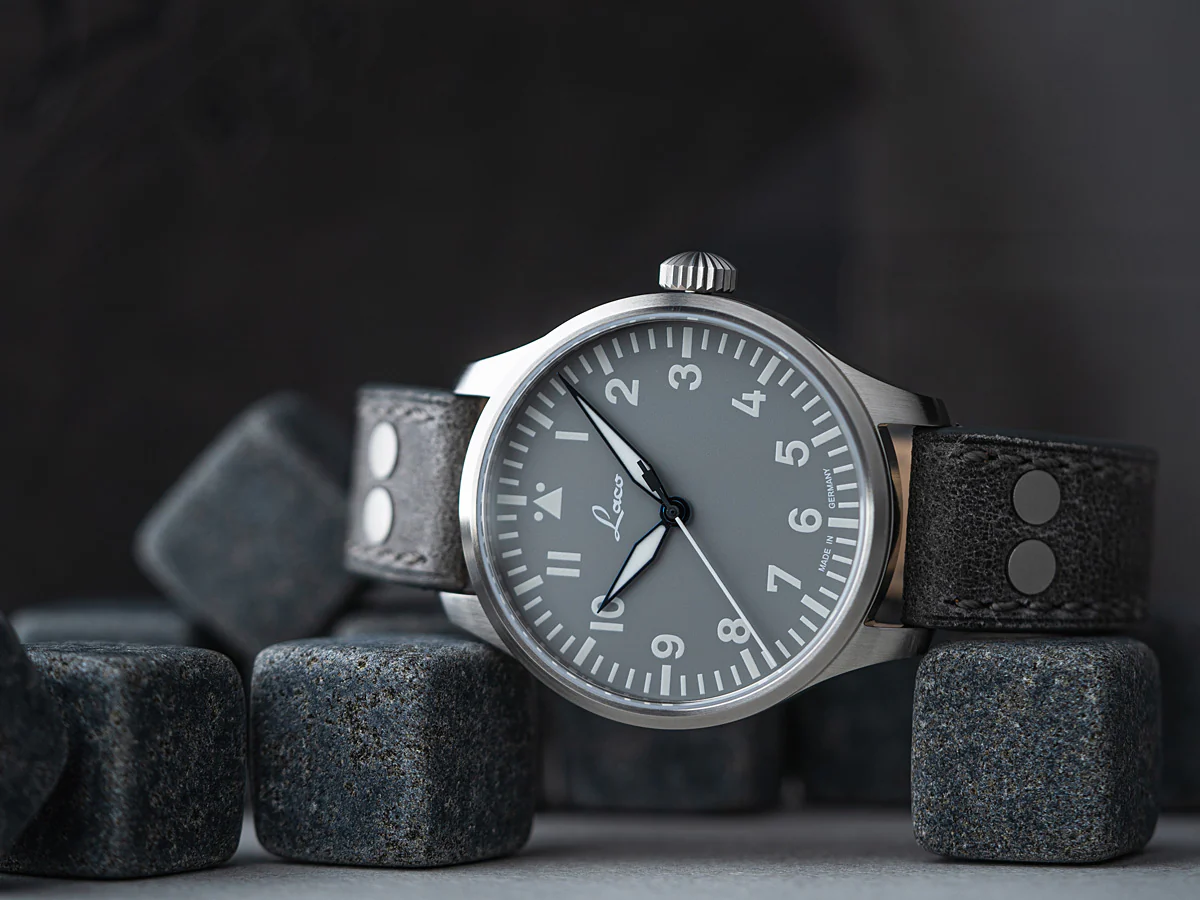 Augsburg Grau 42 Automatic / Leather Strap Gray Dial - Image 3