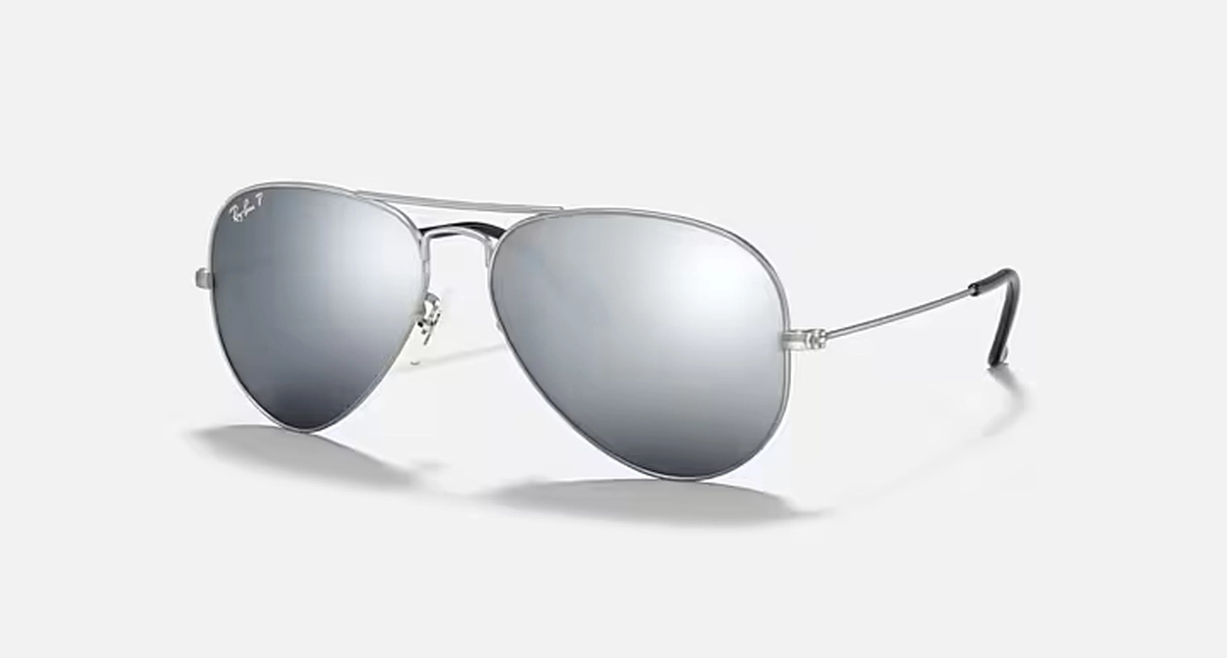AVIATOR MIRROR MENS / MATTE SILVER-DARK GREY MIRROR POLAR | Dial