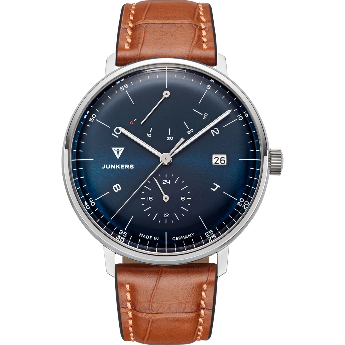 Bauhaus Power Reserve Leather / Petrol | Petrol Dial