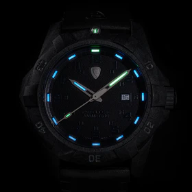 Carbon Dive CARBON CASE/BLACK&RED DIAL/BLACK STRAP | Black Dial - Image 3