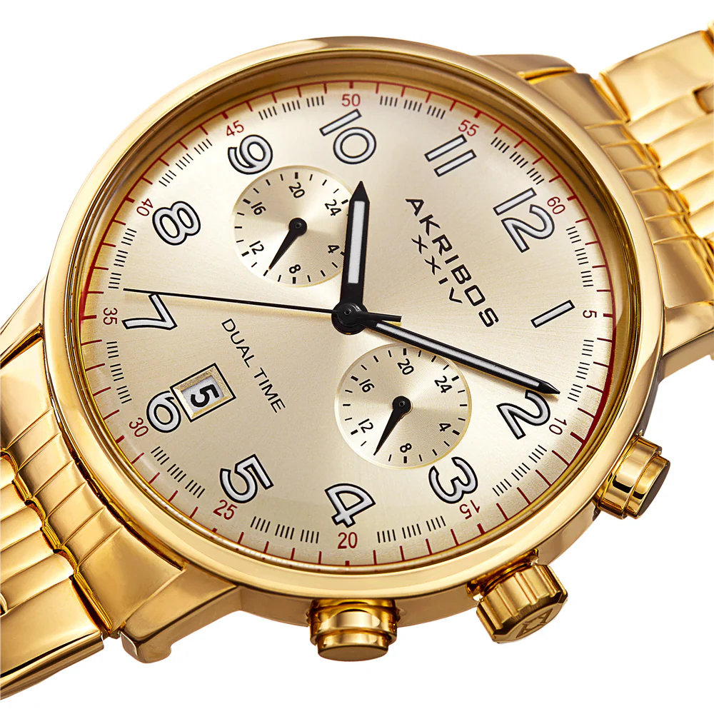 Casual-AK942YG Gold/Stainless Steel | Gold Dial - Image 3