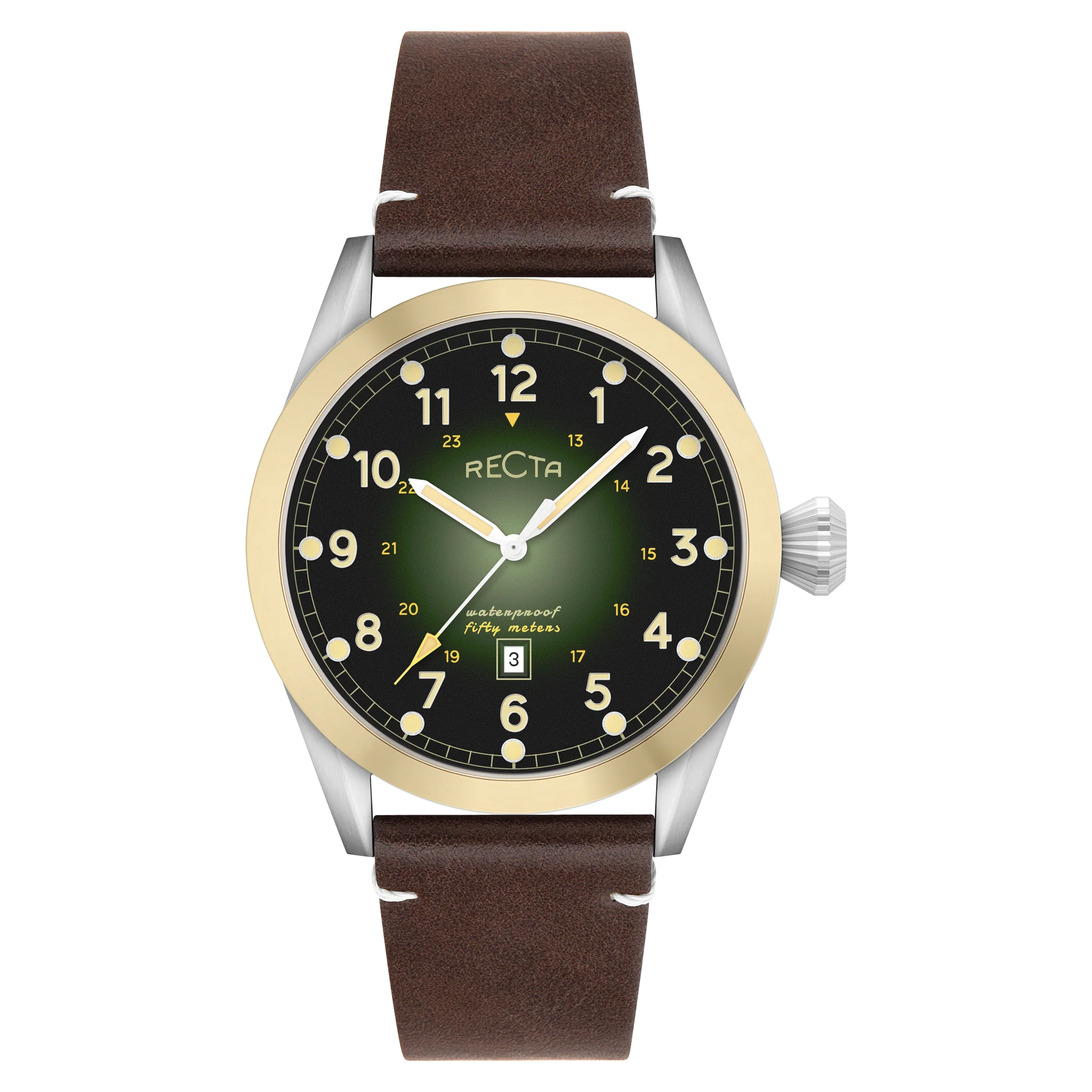 Cavalier Japan Quartz Green / Leather | Dial