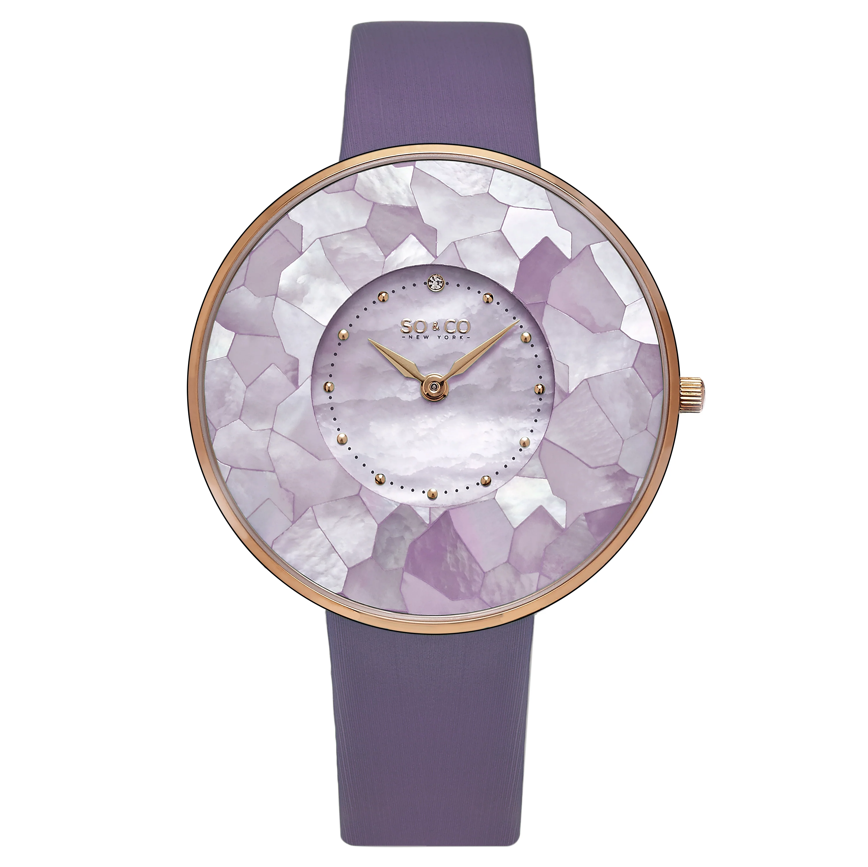 Chelsea Purple/Leather | Champagne Dial