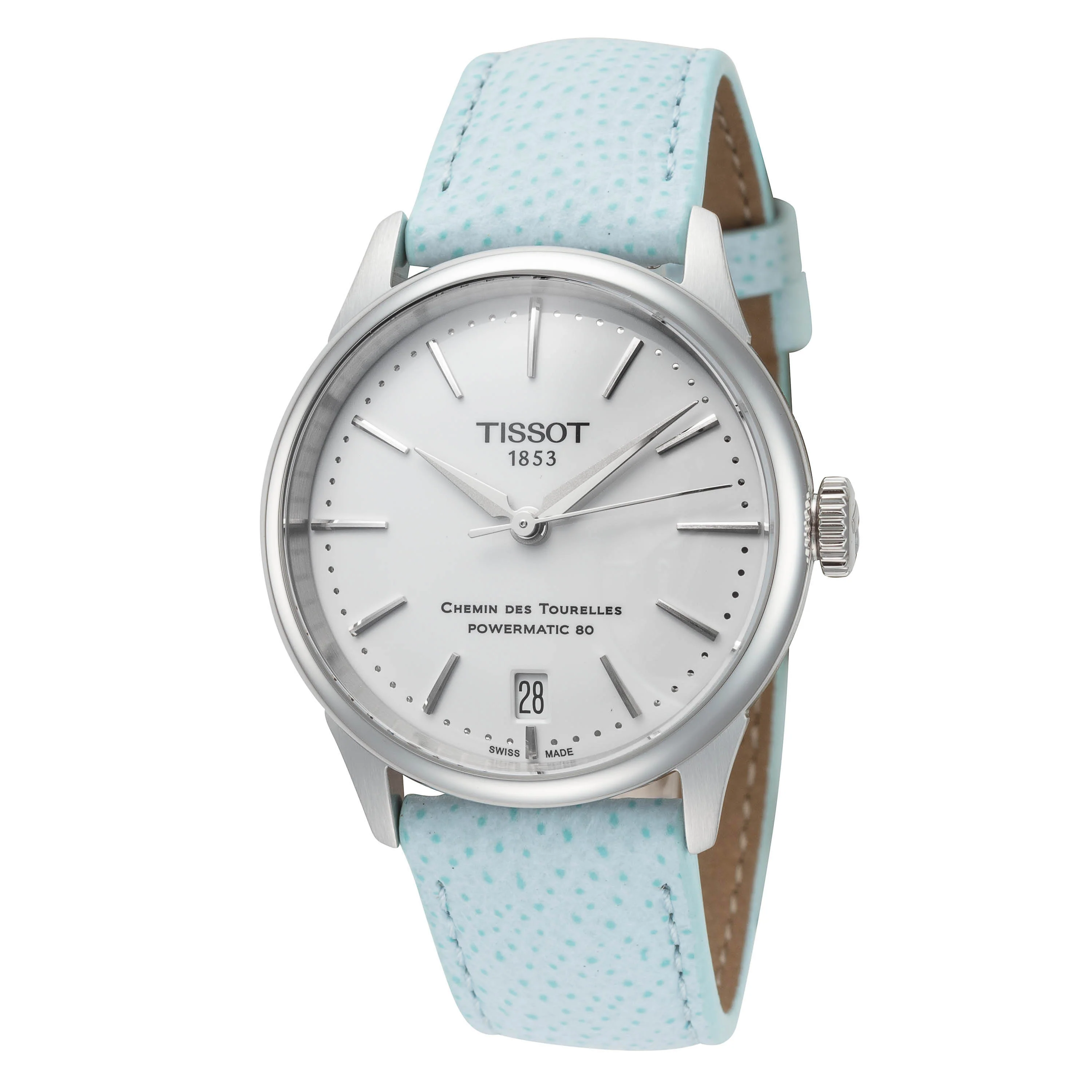 Chemin des Tourelles 34mm / Silver / Light Blue | Silver Dial