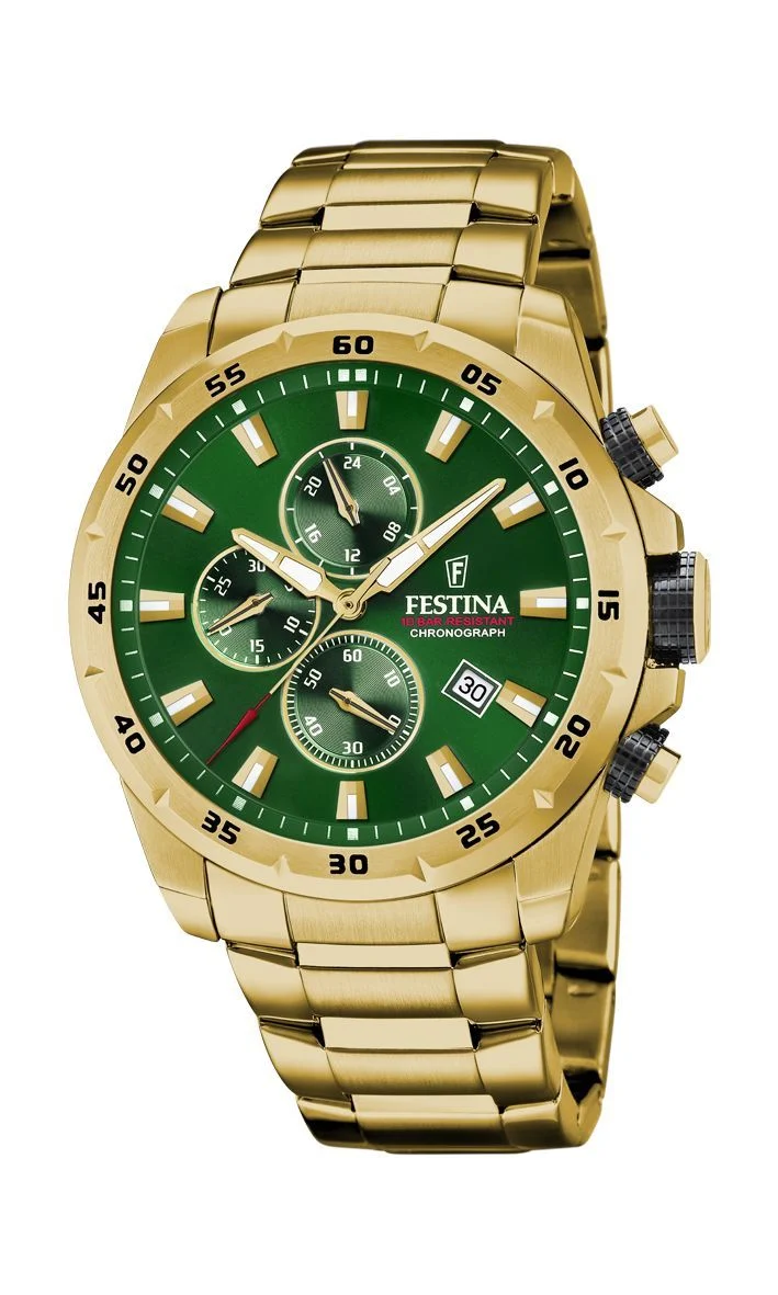 Chrono Sport Green / Stainless Steel Green Dial