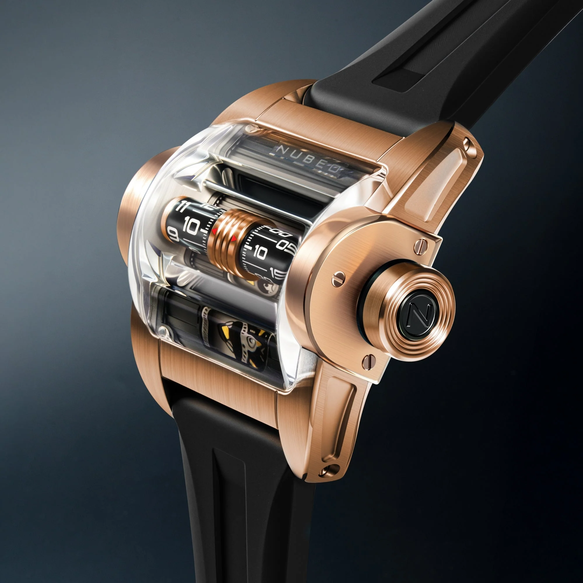 Continuum Automatic Rose Gold / Black Rubber Black Dial - Image 2