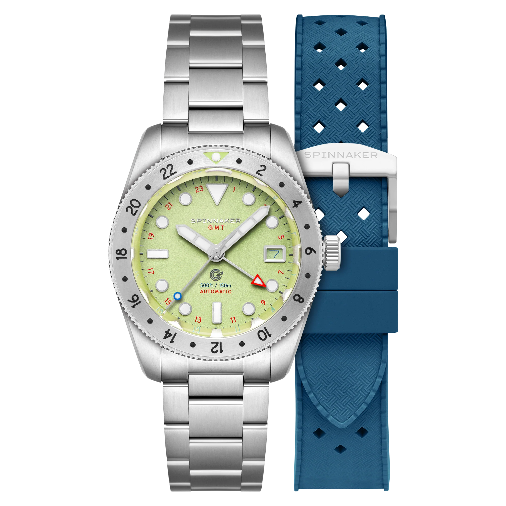 Croft 39 GMT Automatic Green / Stainless Steel | Green Dial