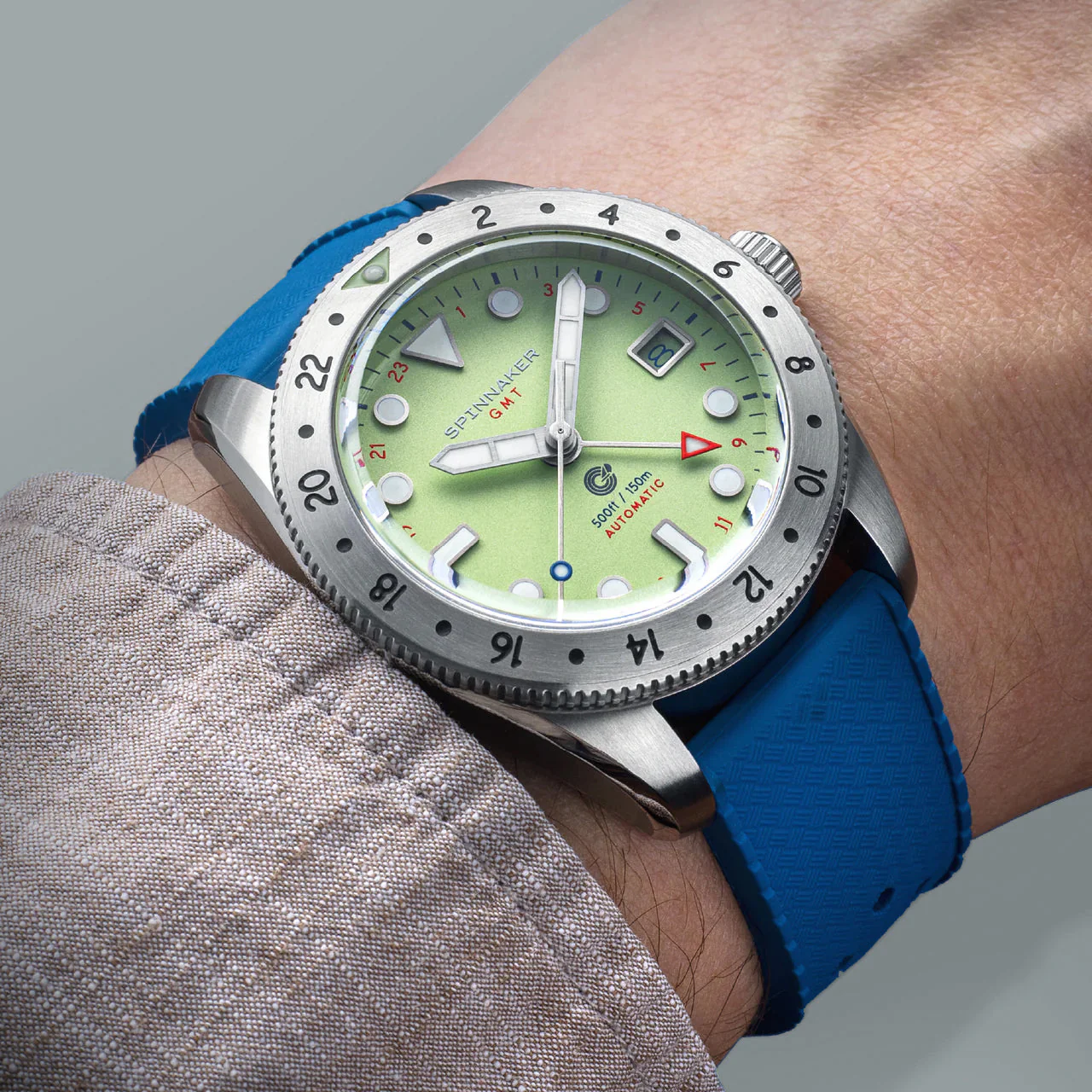 Croft 39 GMT Automatic Green / Stainless Steel | Green Dial - Image 2