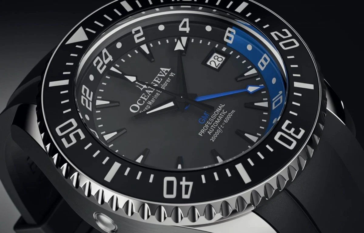 Deep Marine Explorer VI 6000M - GMT True Dive Black/BlueGMT Black Dial - Image 4
