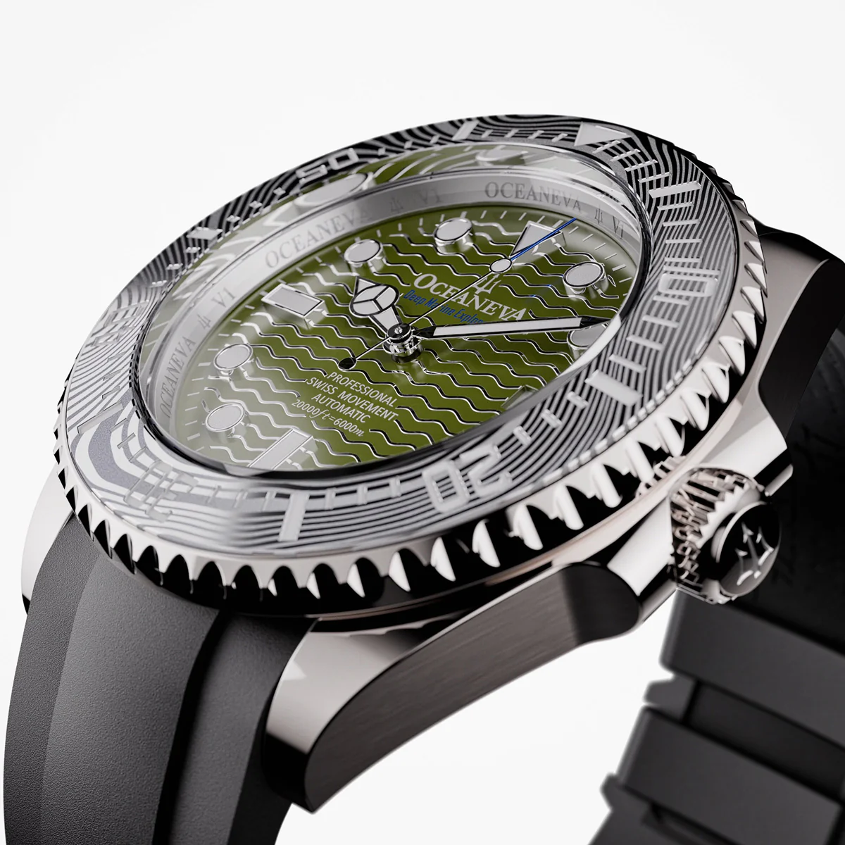 Deep Marine Explorer VI 6000m Grade 5 Titanium 6000m/ODGreenDial | Green Dial - Image 37