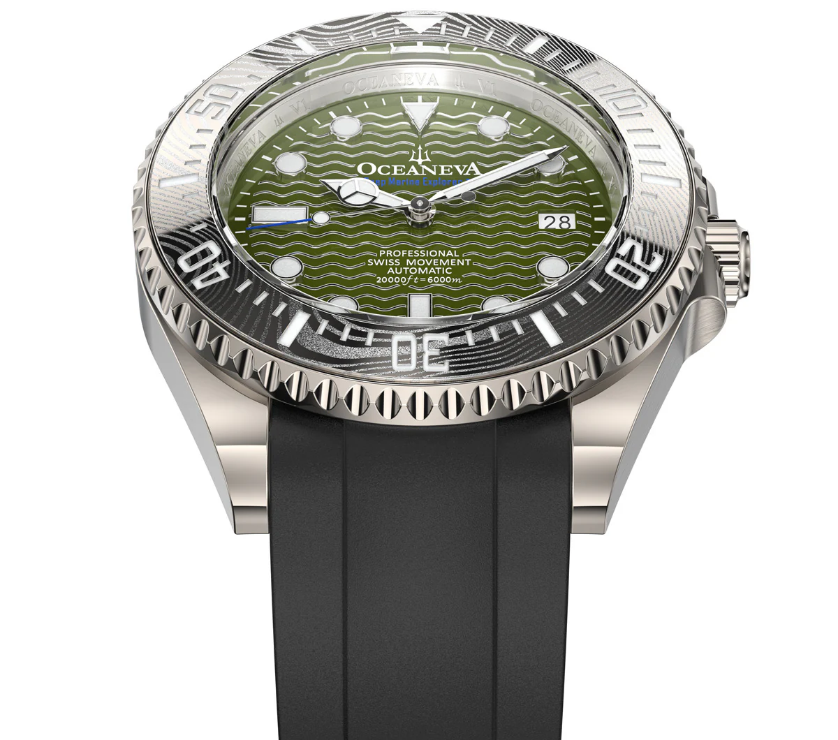 Deep Marine Explorer VI 6000m Grade 5 Titanium 6000m/ODGreenDial | Green Dial - Image 51