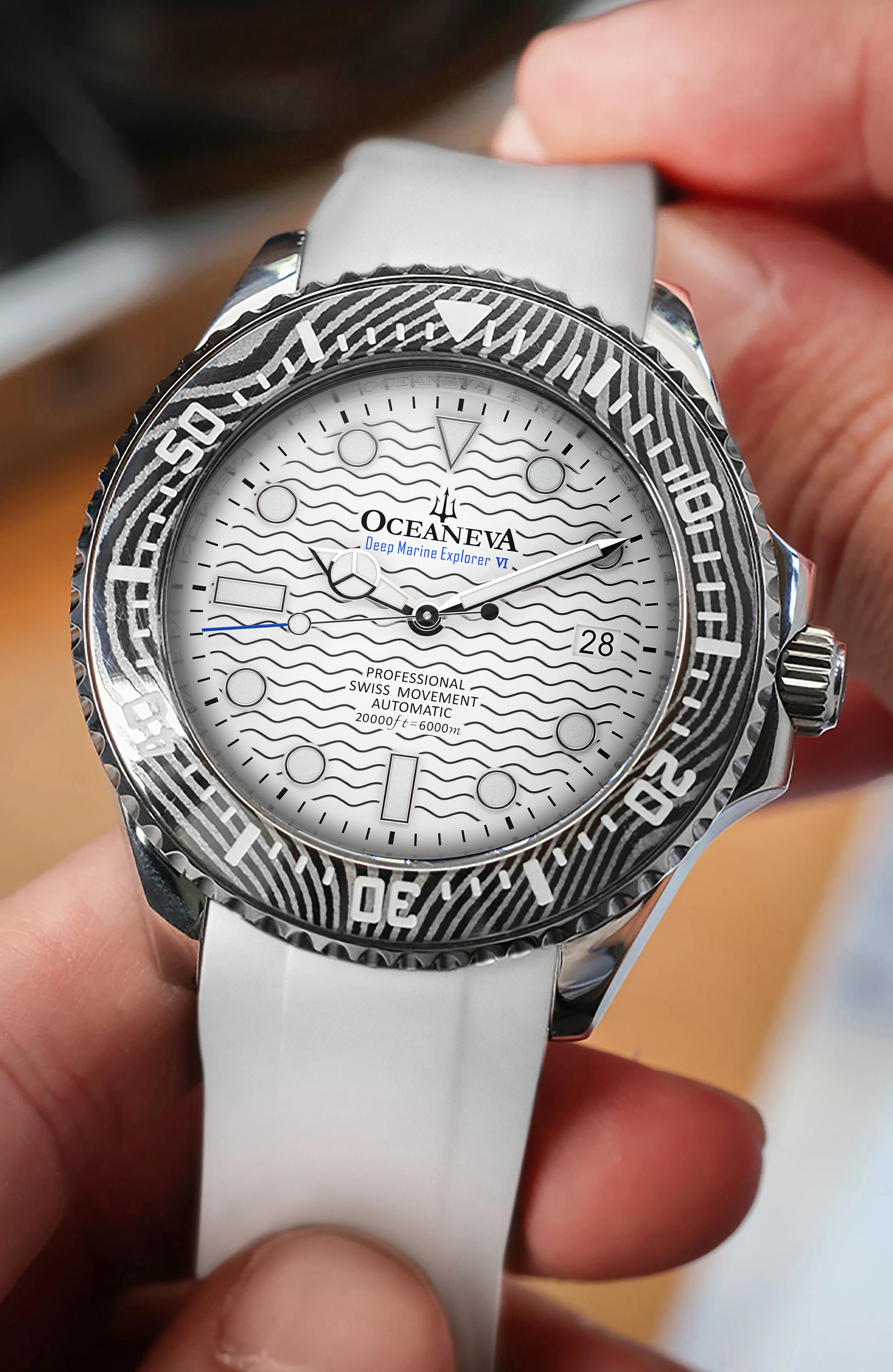 Deep Marine Explorer VI 6000m Grade 5 Titanium 6000m/WhiteDial | White Dial - Image 2