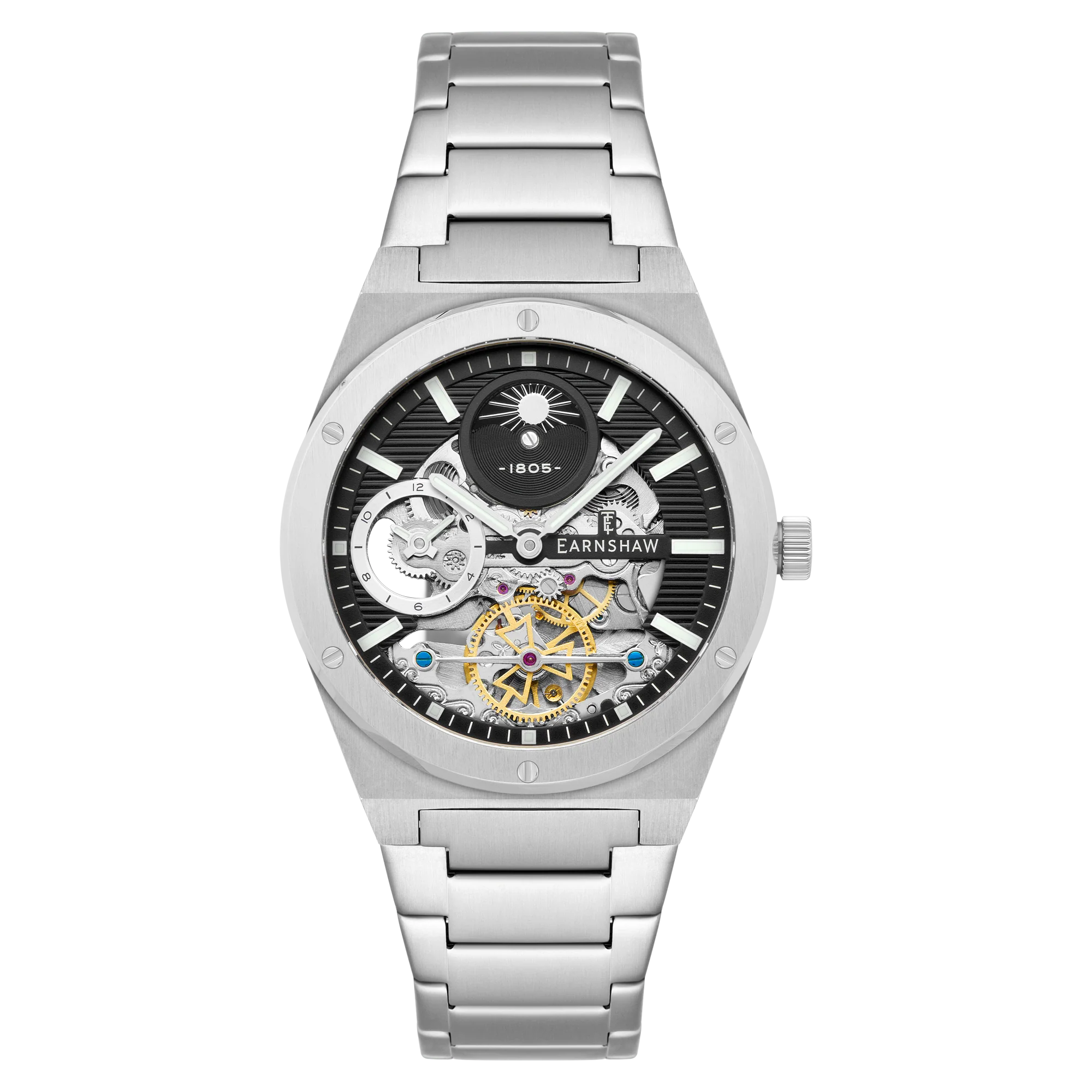 Drake Dual Time Automatic Black / Stainless Steel Black Dial