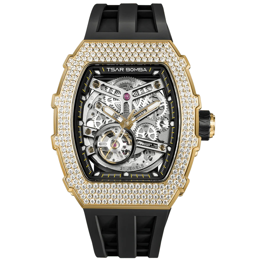 Elemental gold/rubber | Black Dial