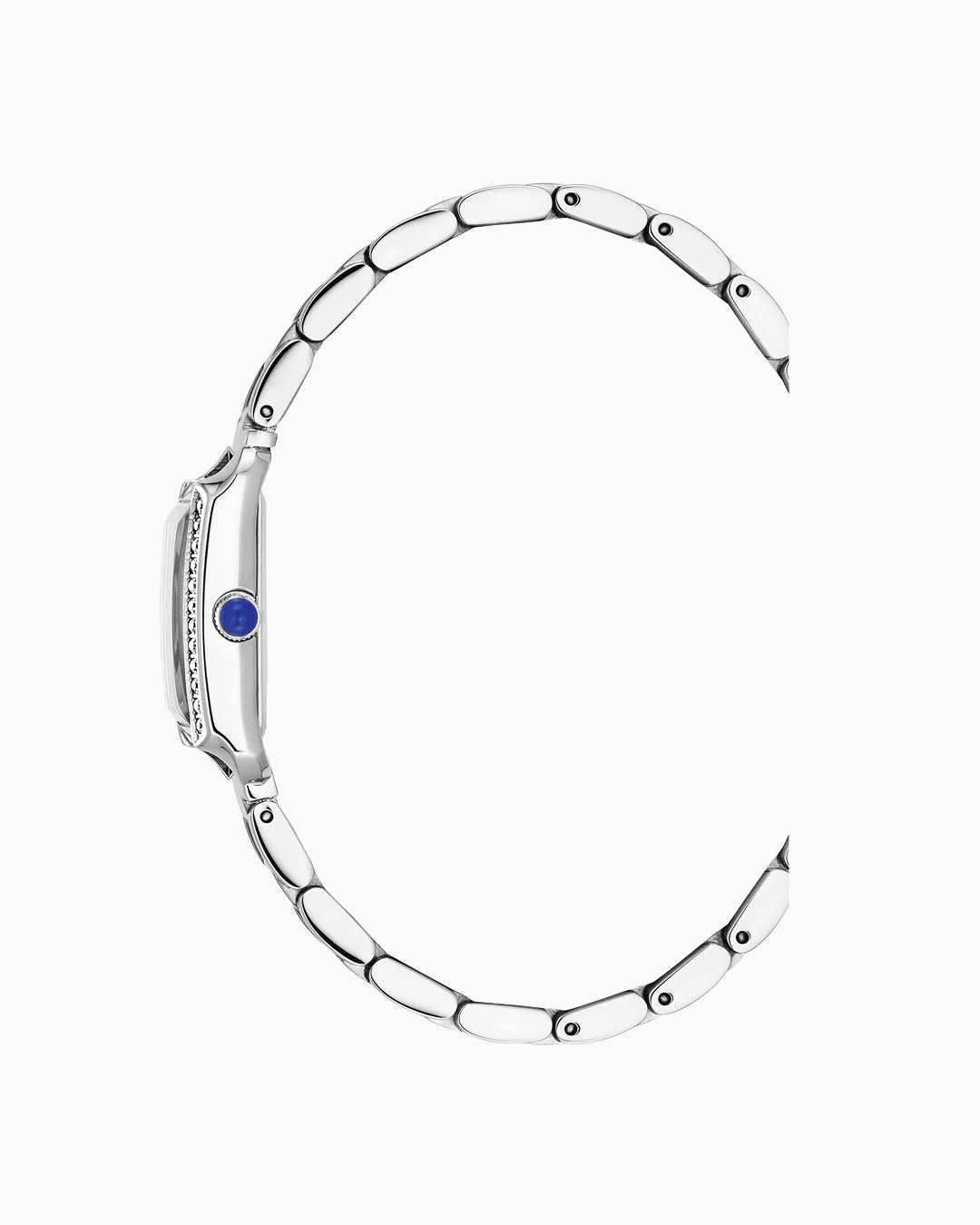 Emily II Silver Rectangular Bracelet White Dial - Image 2