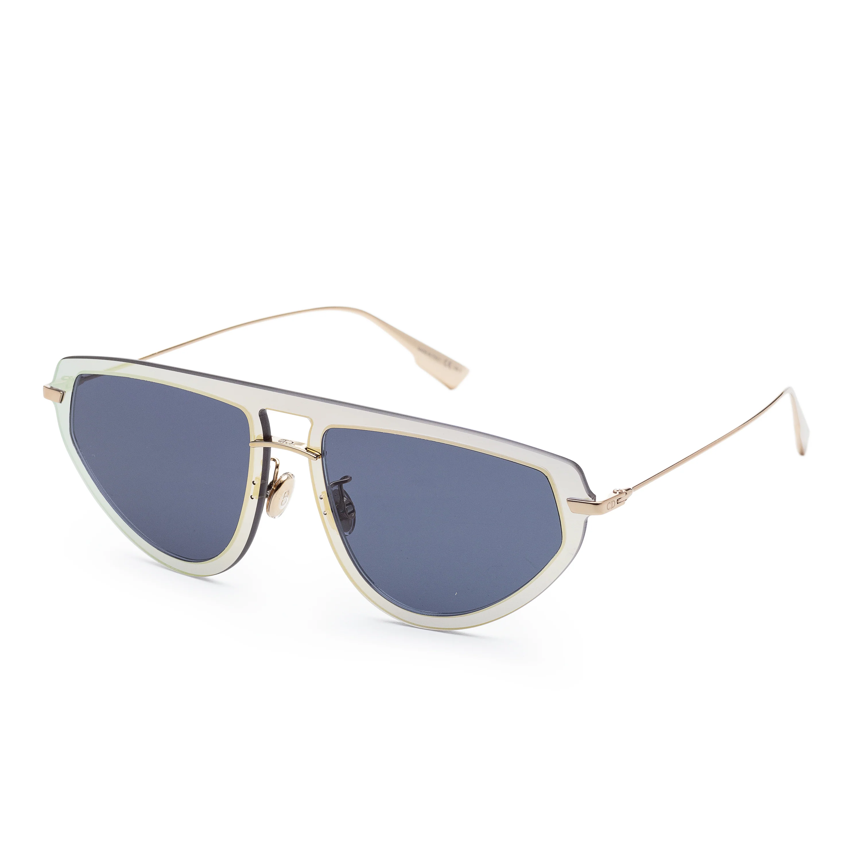 Fashion Gold Frame, Blue Lens | Dial