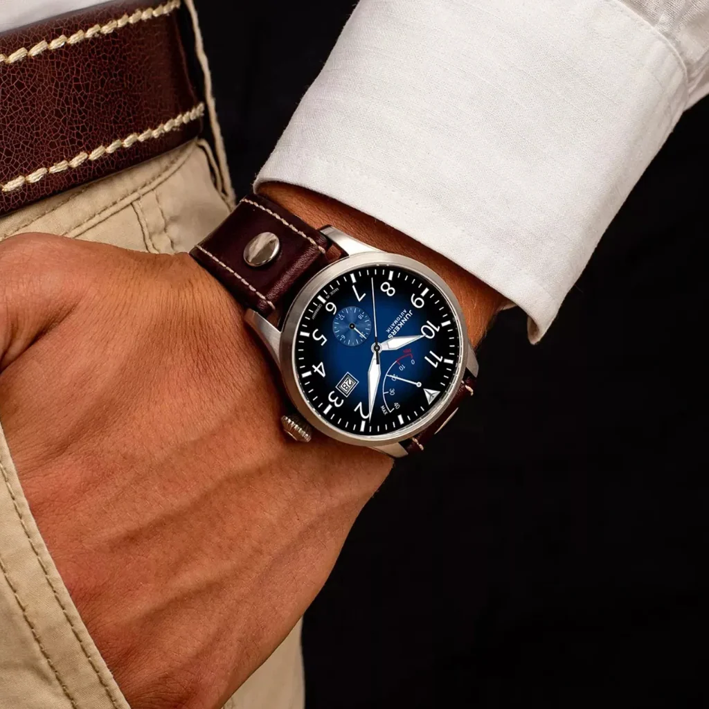 Flieger Leather / Blue Blue Dial - Image 3