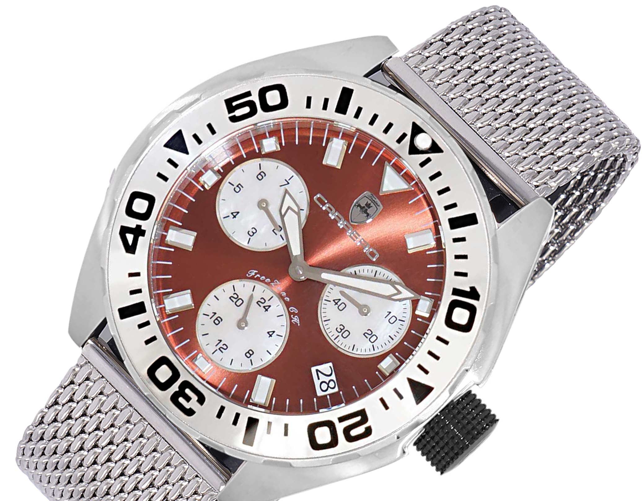 FreeZone-CH Brown/ Mesh band Brown Dial - Image 4