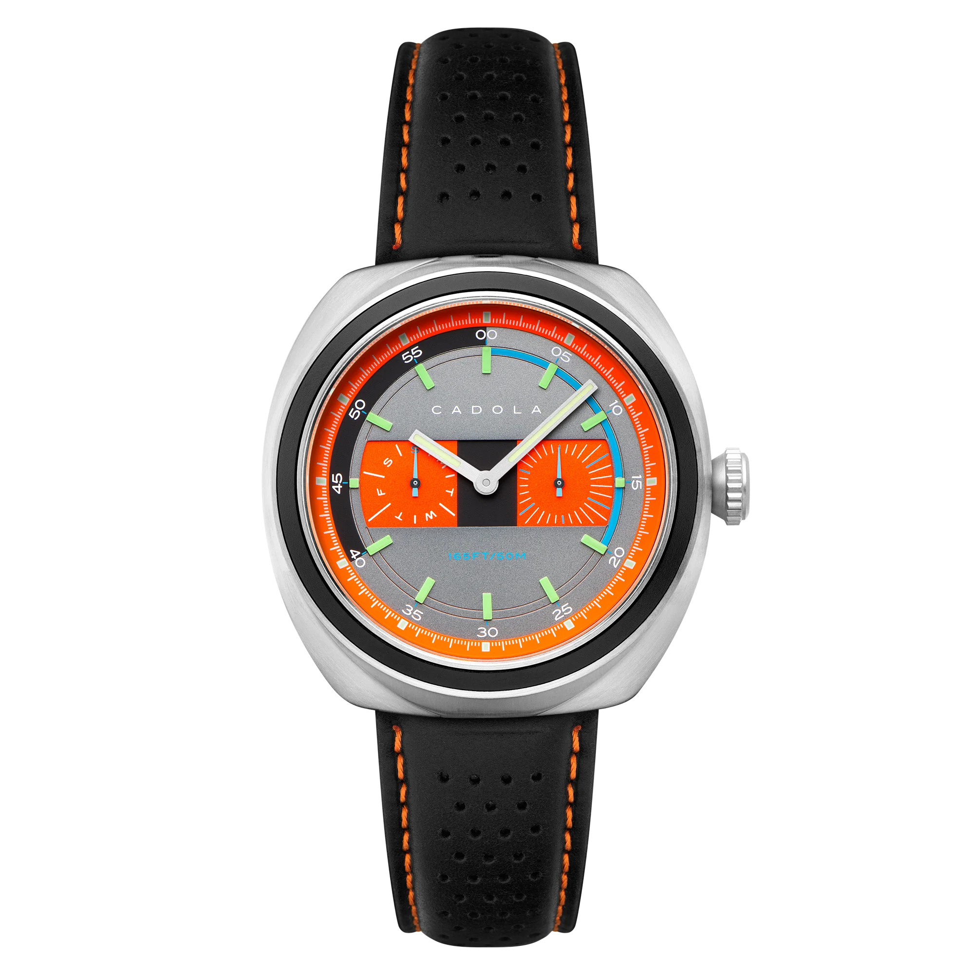 Giulia Calendar Grey / Black Leather | Grey Dial