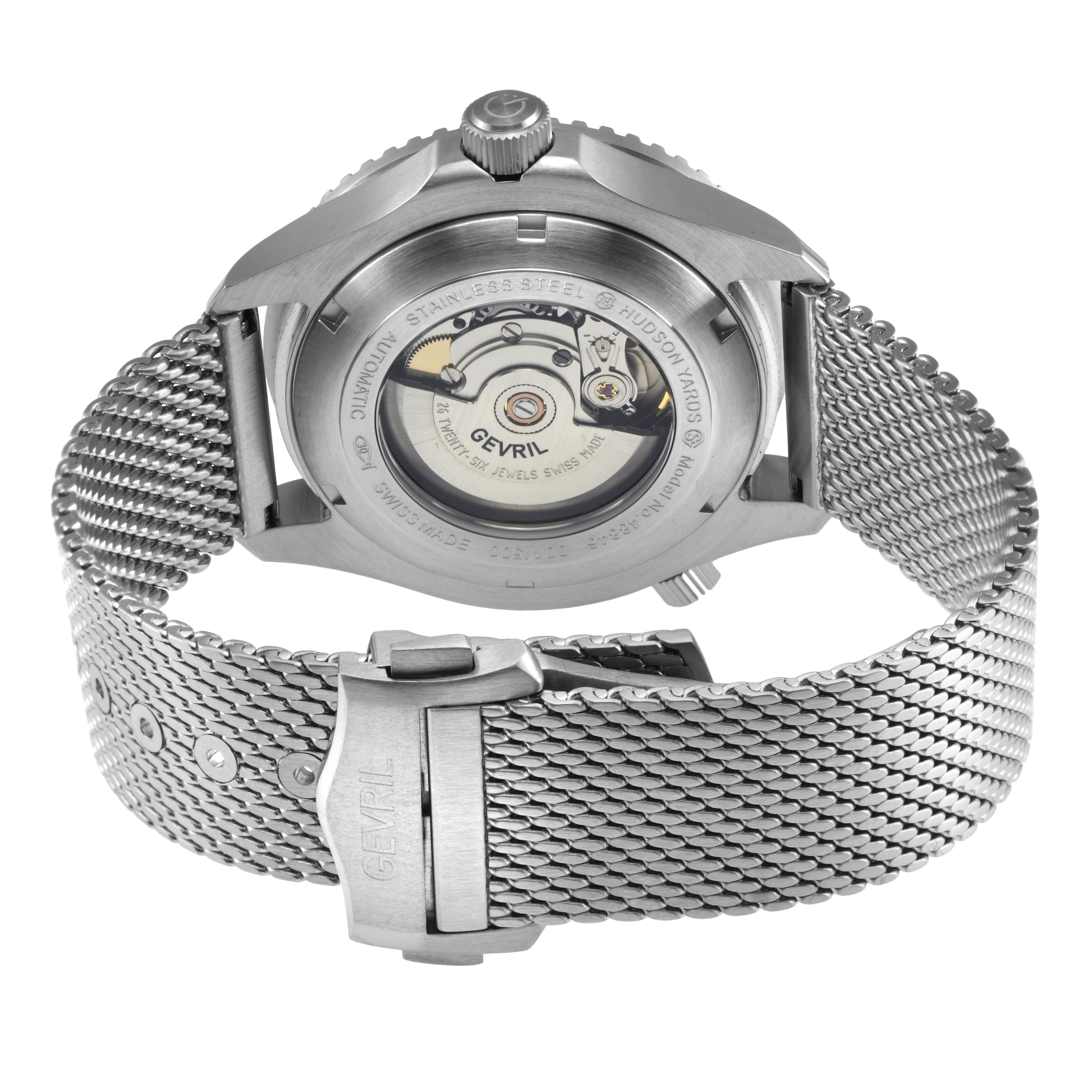 Hudson Yards Swiss Automatic SW200 - Date display Diver watch, Green Ceramic bezel, Green enamel dial with Old Radium Luminous | Green Dial - Image 3