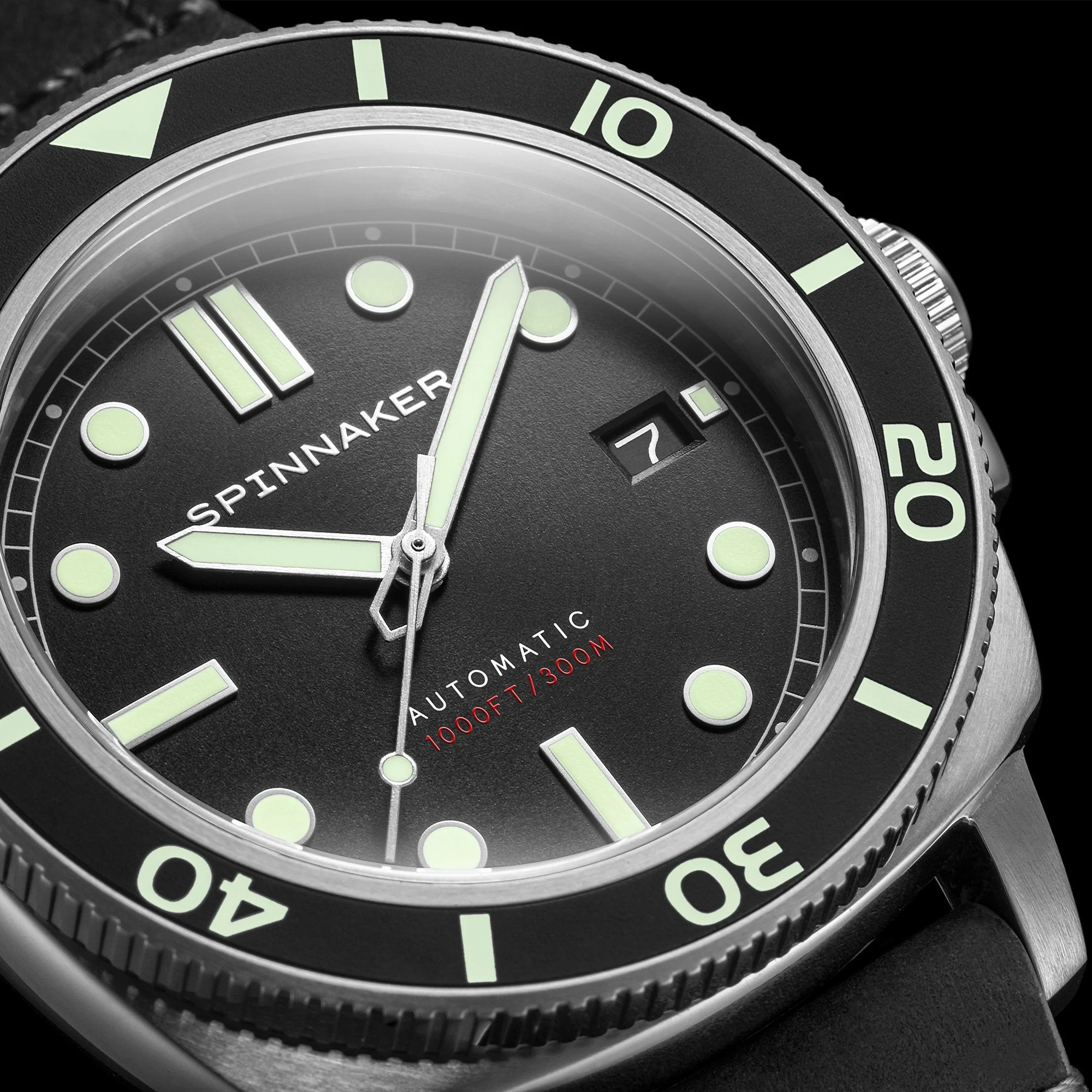 Hull Diver Black / Leather | Black Dial - Image 10