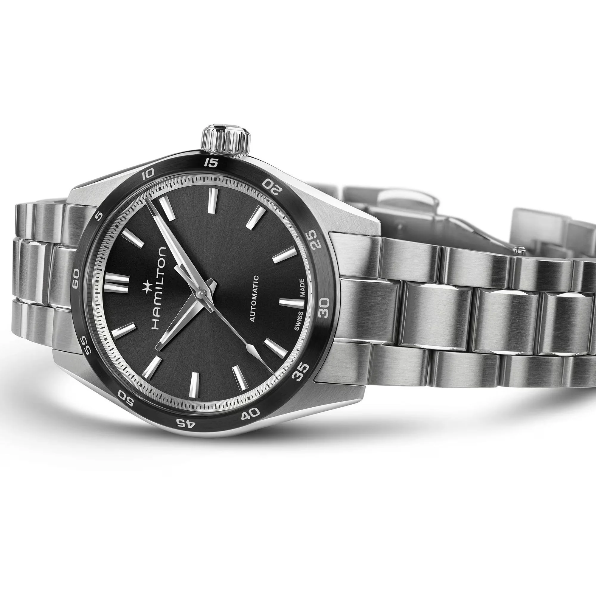 JAZZMASTER PERFORMER AUTOMATIC Silver/SS Black Dial - Image 3