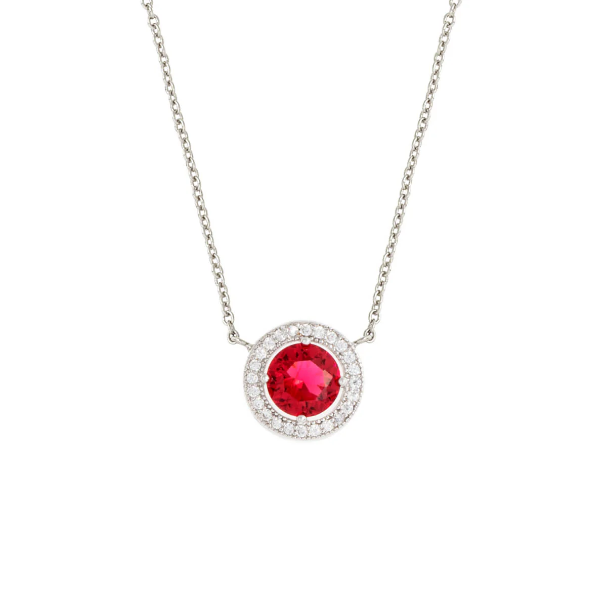 Juliet Pendant Necklace 18k White Gold