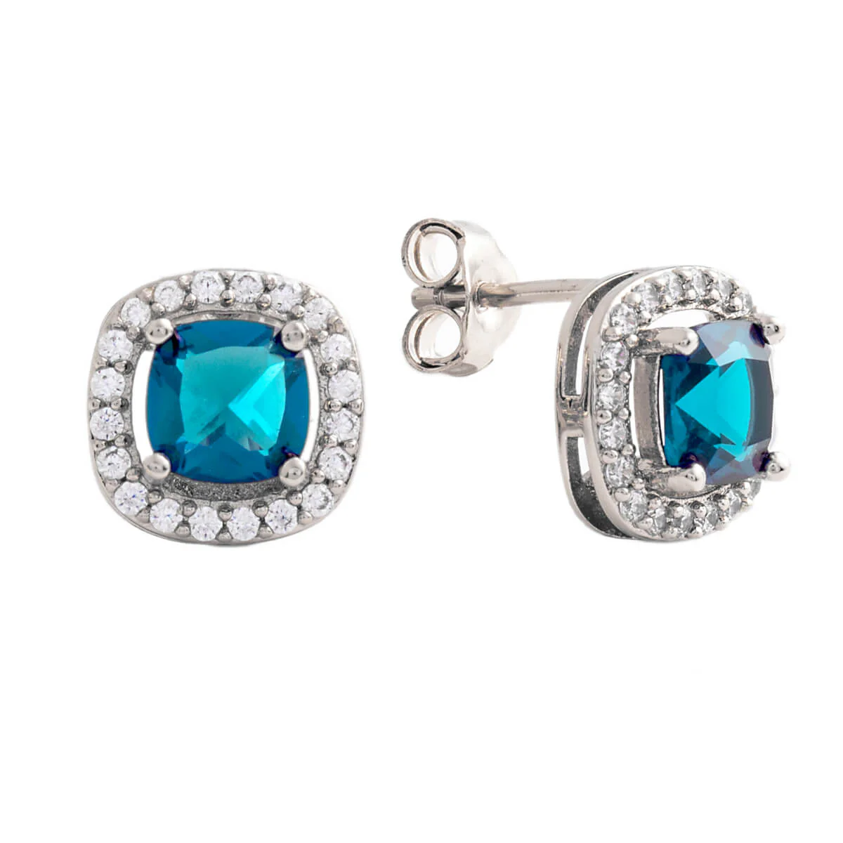 Juliet Stud Earrings 18k White Gold