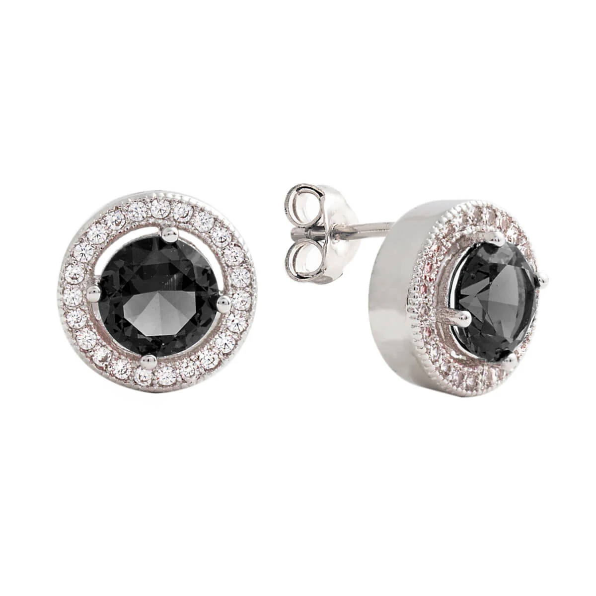 Juliet Stud Earrings 18k White Gold