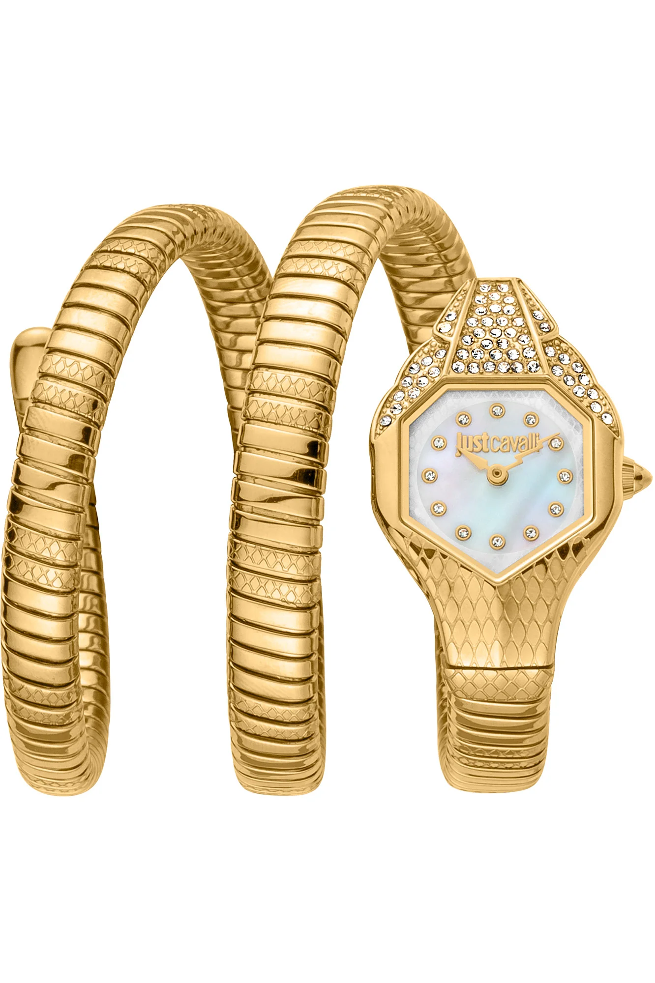 Just Cavalli 22mm / Gold / White | White Dial