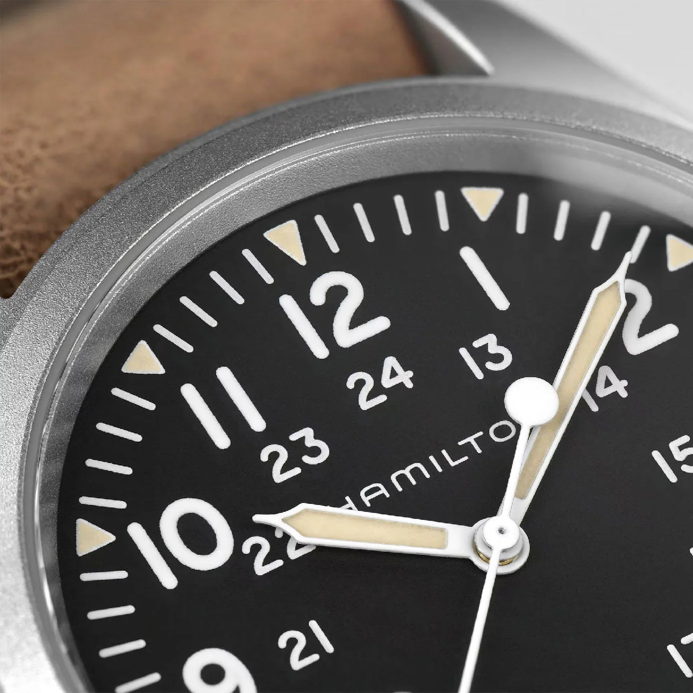 KHAKI FIELD Black / Leather Black Dial - Image 4