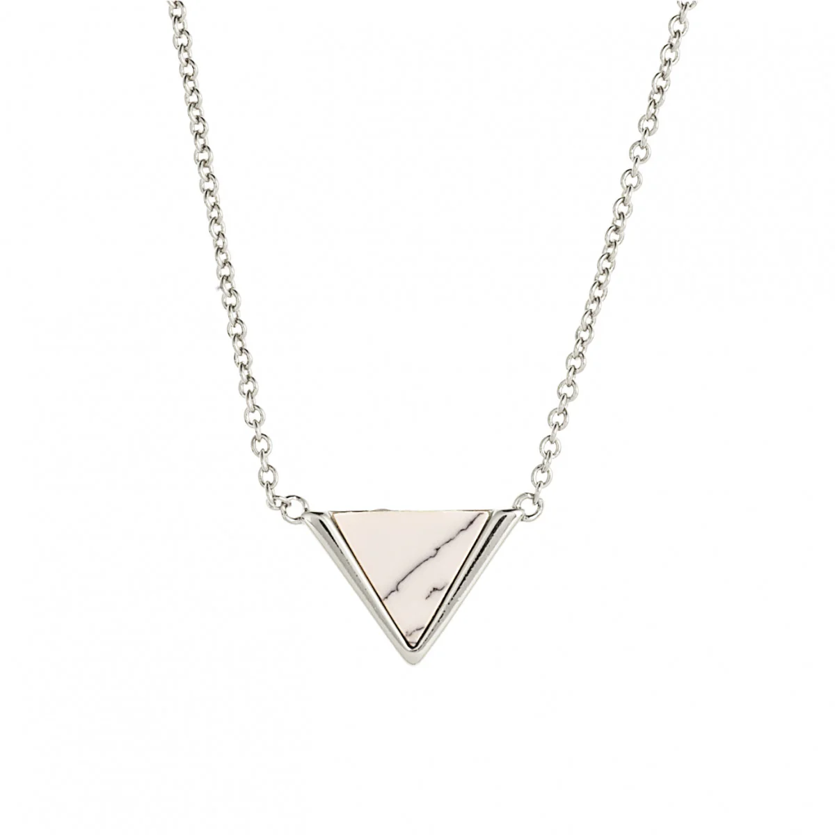 Lupine Pendant Necklace 18k White Gold