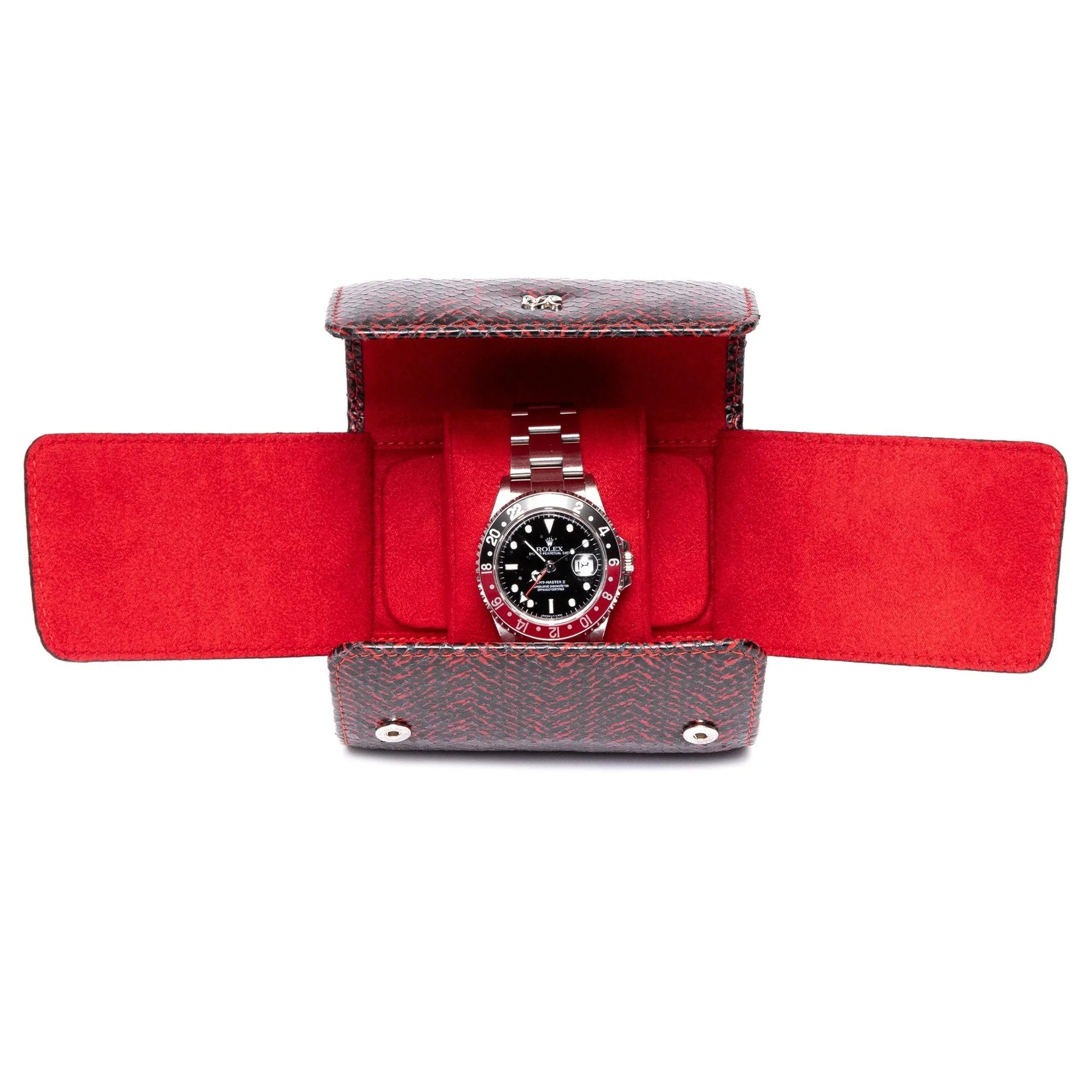 Marlow Leather Single-Watch Roll Red - Image 3