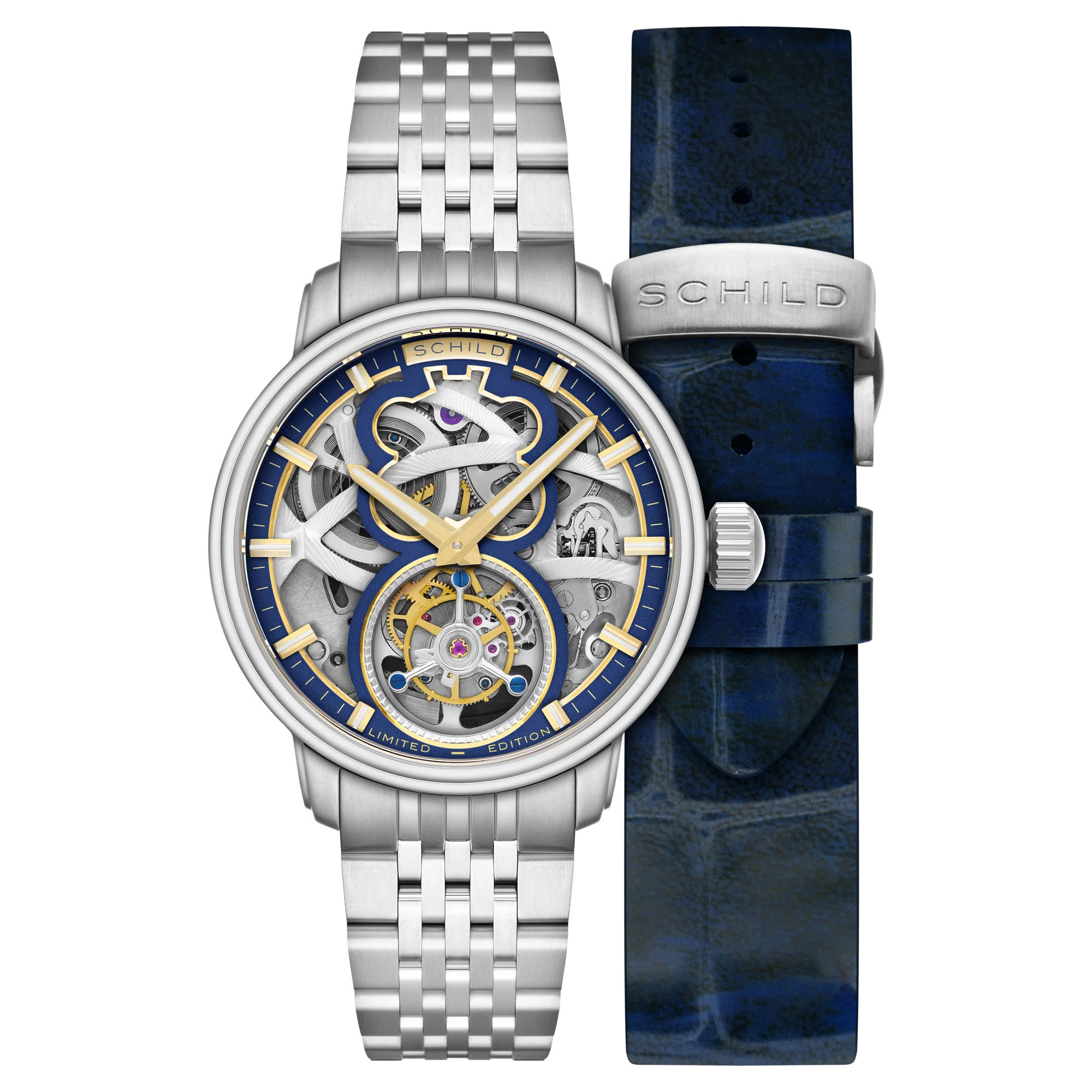 Maximillian Tourbillon Limited Edition Blue / Stainless Steel Blue Dial