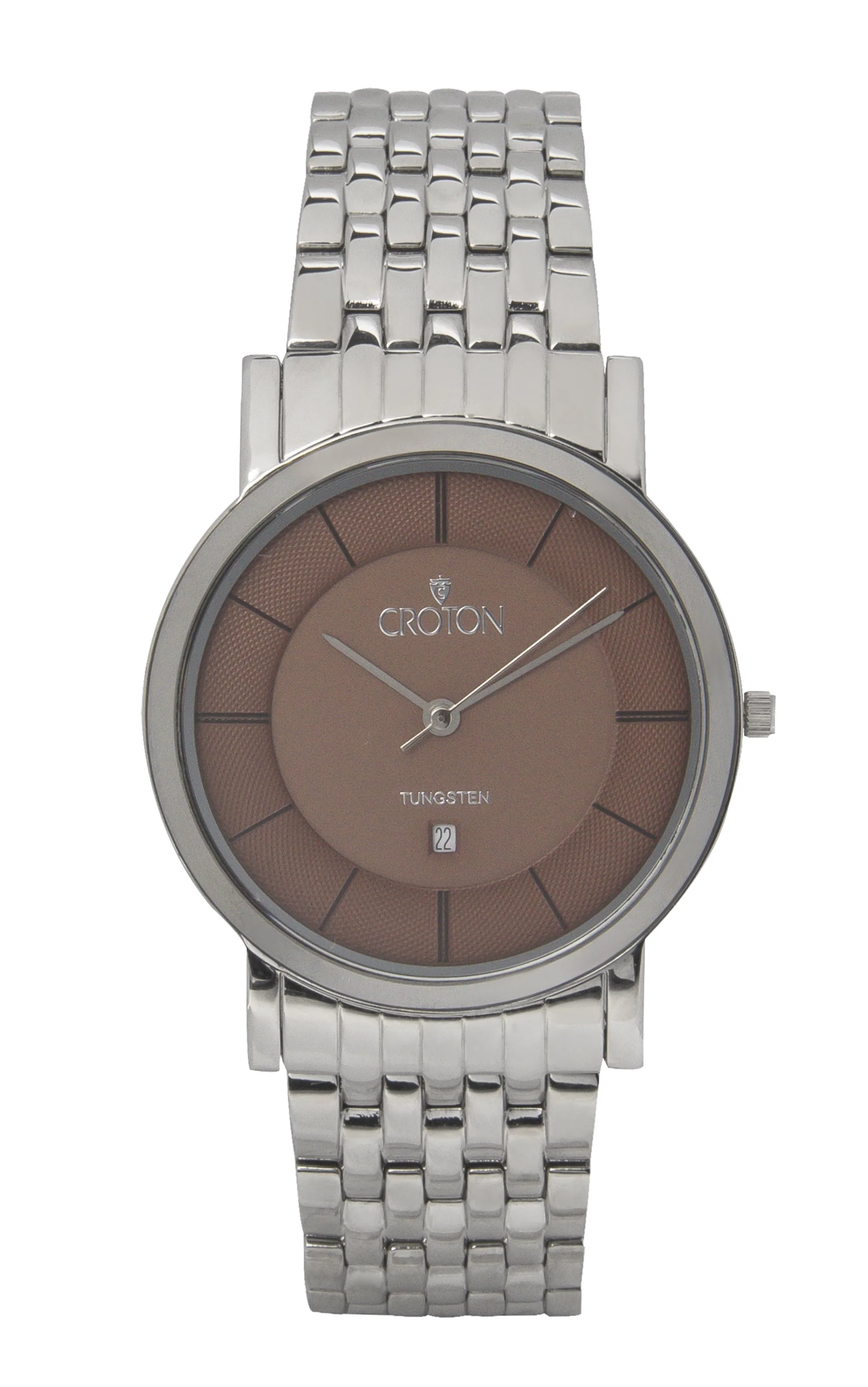Men's Swiss Parts Movement Stainless Steel and Tungsten Sapphire Crystal and Tapering Bracelet | Dial