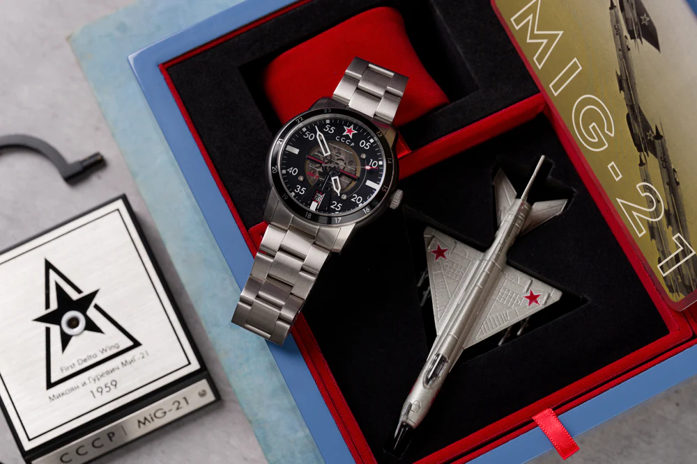 MIG-21 BLACK / STAINLESS STEEL | Black Dial - Image 3