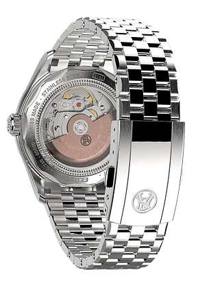 MO2-HS2 Jumping Hour Copper Dial / Stainless Steel Bracelet Copper Dial - Image 2