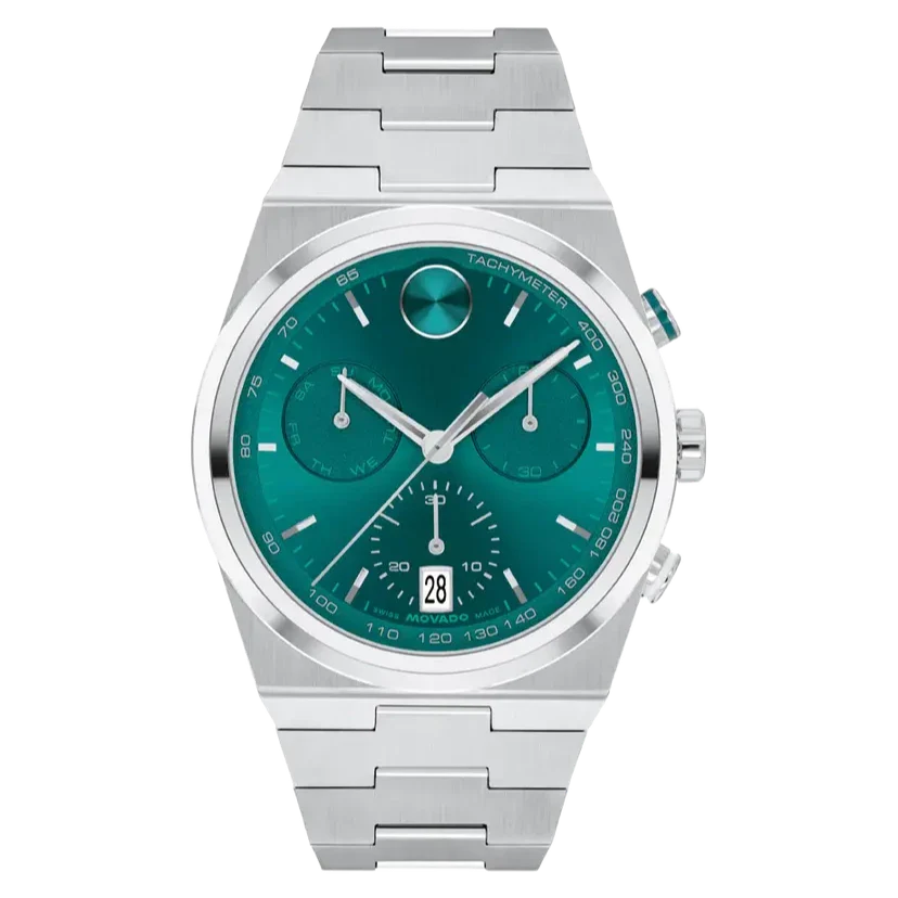 Movado 42mm / Silver / Green | Green Dial