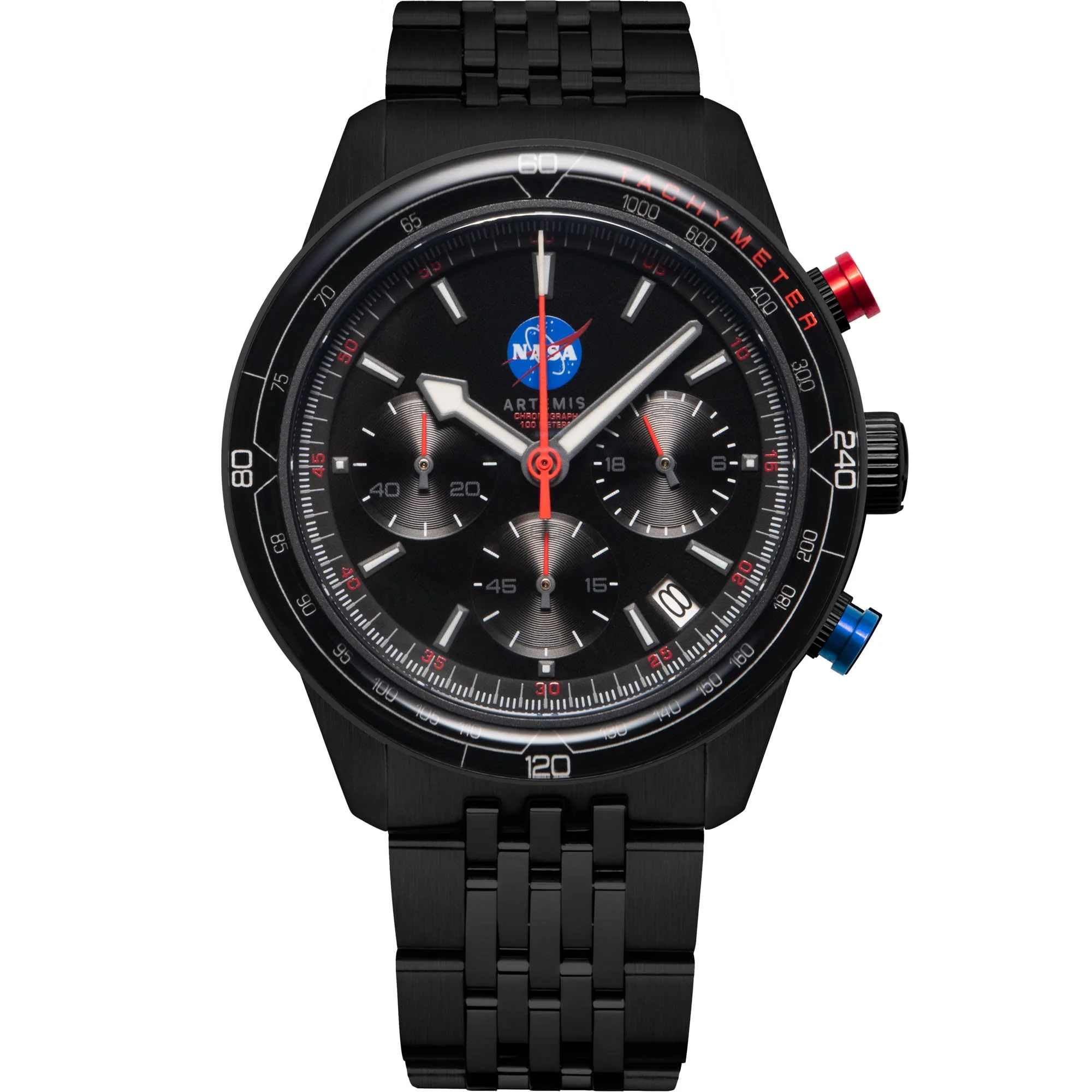 NASA Artemis Chronograph Flyby Black Dial