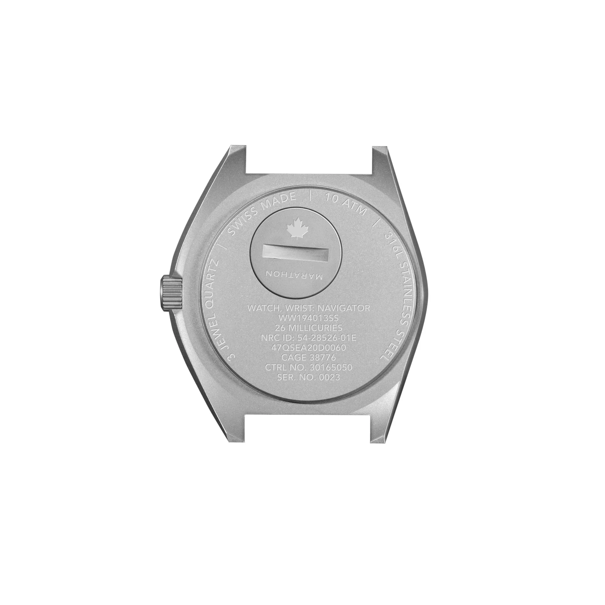 NAV, DATE, QUARTZ, SAPH, ARCTIC NGM, COL: SS/BKPS DS NYLON 11" Arctic SSNAV-D on DEFSTAN | Arctic Dial - Image 2