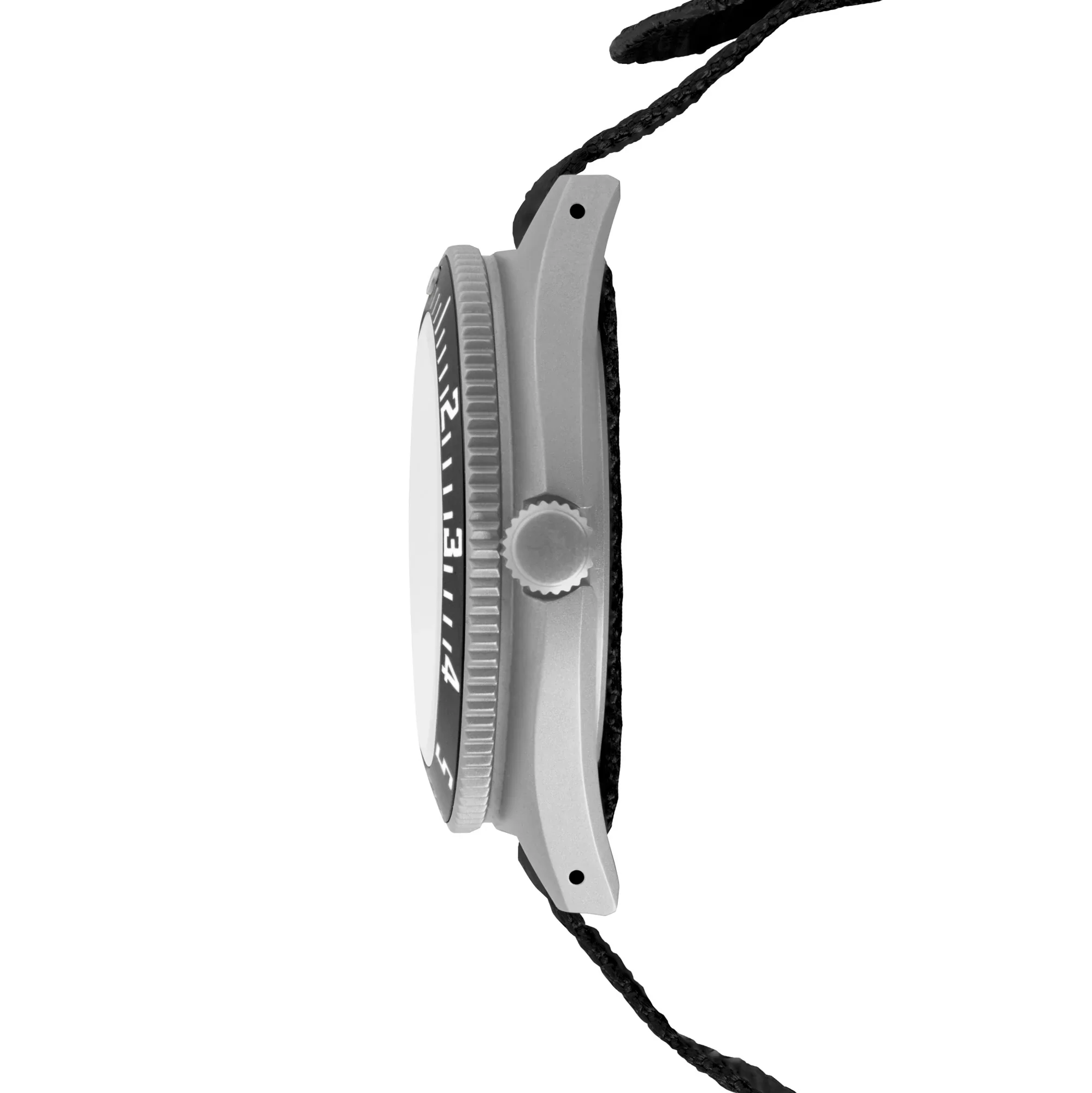 NAV, QUARTZ, SAPH, STE, COL: SS/BKBK NYLON 11" Black Sterile/Nylon | Black Dial - Image 5
